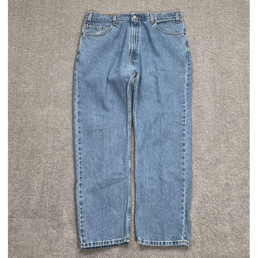 Levis 505 Mens‎ 40" x 30" ACT 37"W Light Straight Leg Denim Jeans USA VTG